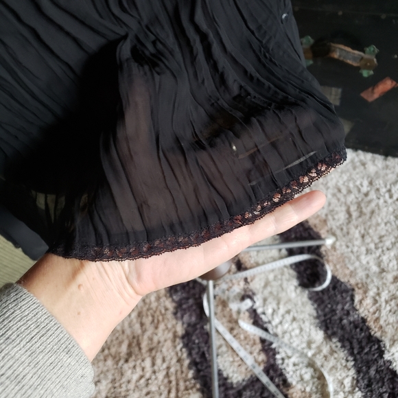 NOTATIONS Crinkled translucent fabric blouse - L - Picture 5 of 11